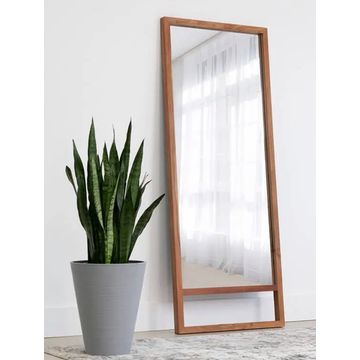 Luna Solid Oak Standing Mirror