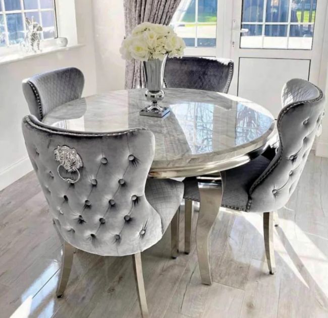 QandAHome Mia 4 Seater Dining Set