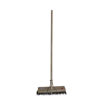 RIGGER Platform Broom Stiff Brown with Handle 380mm