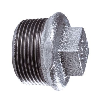 Galvanised Hollow Plug - 20mm (10 Piece Pack)