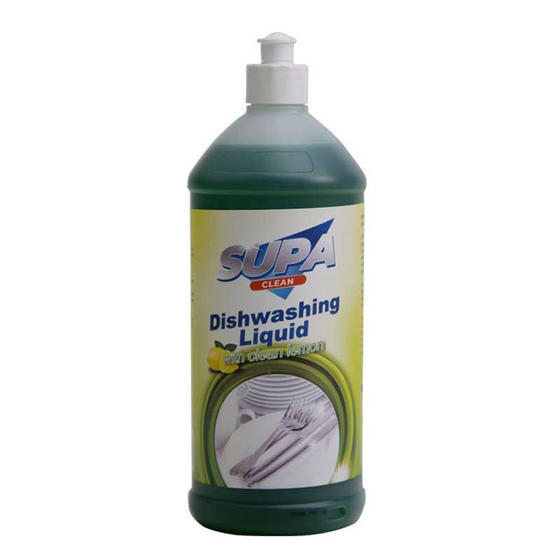 SUPA CLEAN Dishwashing Liquid with Lemon Biodegradable 1 Litre