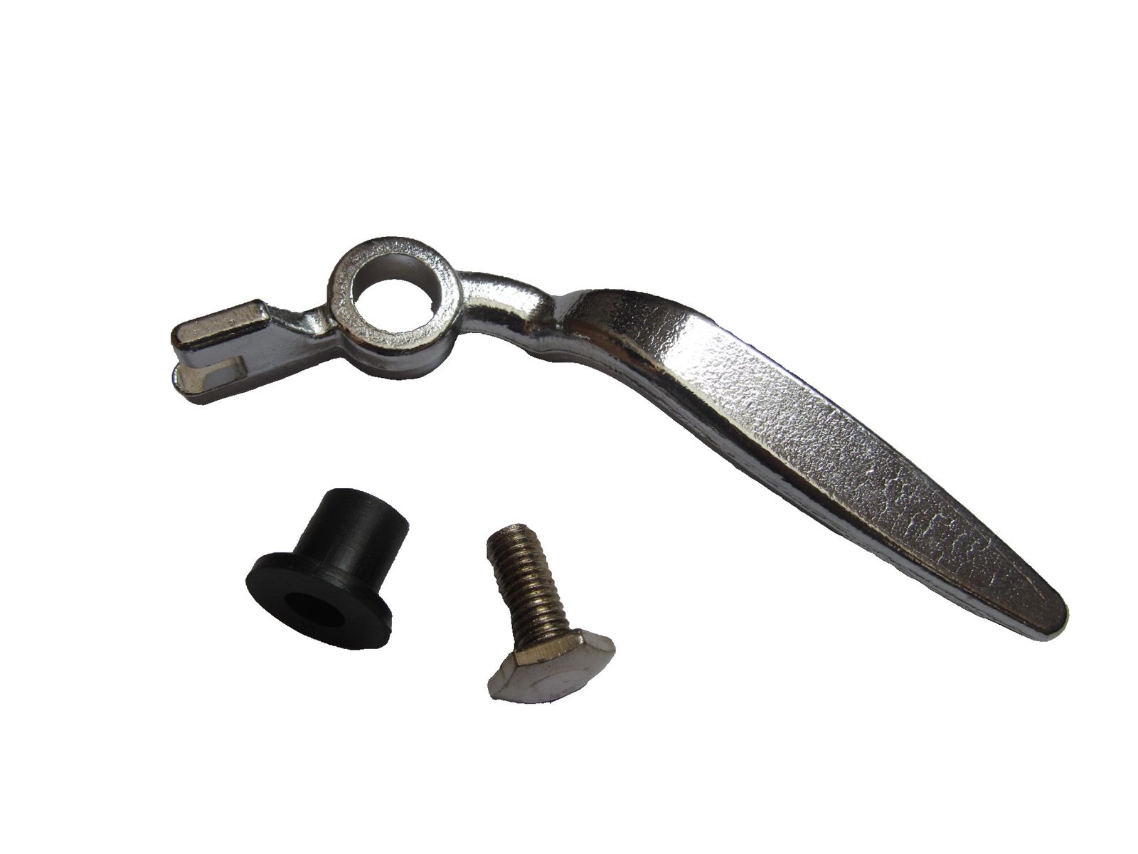 CHROME PLATED BRASS WINDOW HANDLE - RIGHT + SCREWS & BUSH