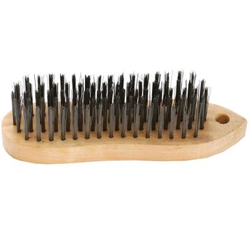 Tork Craft - Wire Hand Block Brush Wood Handle Rectangular - 8 Pack