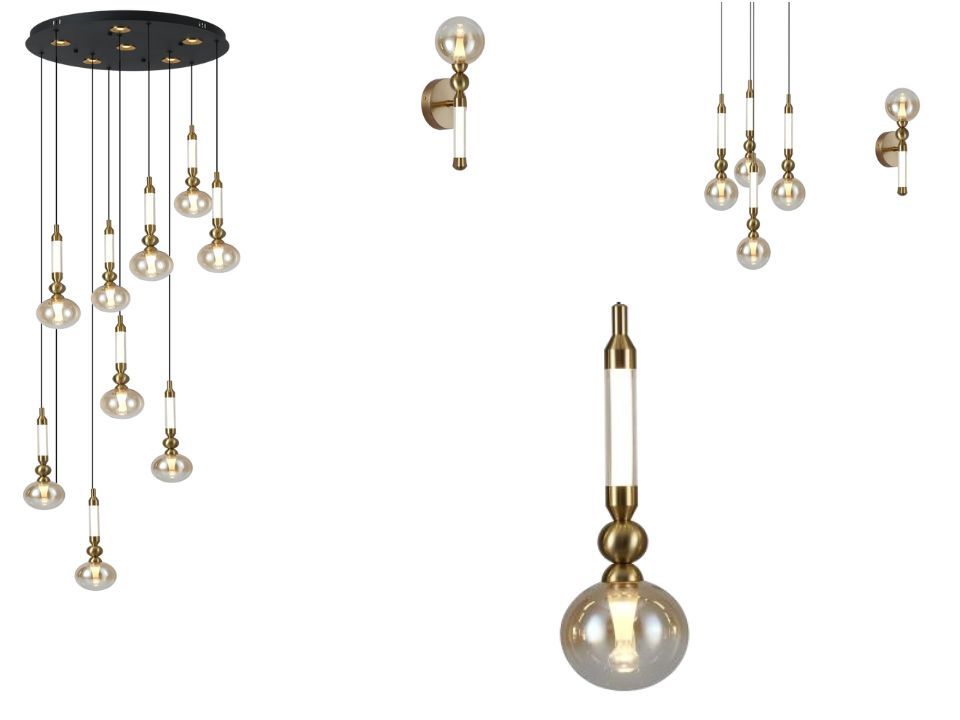 Blush Glow Chandeliers/light