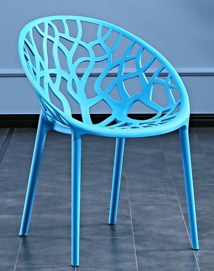 Leafline Modern Dining Chair - Blue