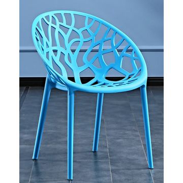 Leafline Modern Dining Chair - Blue