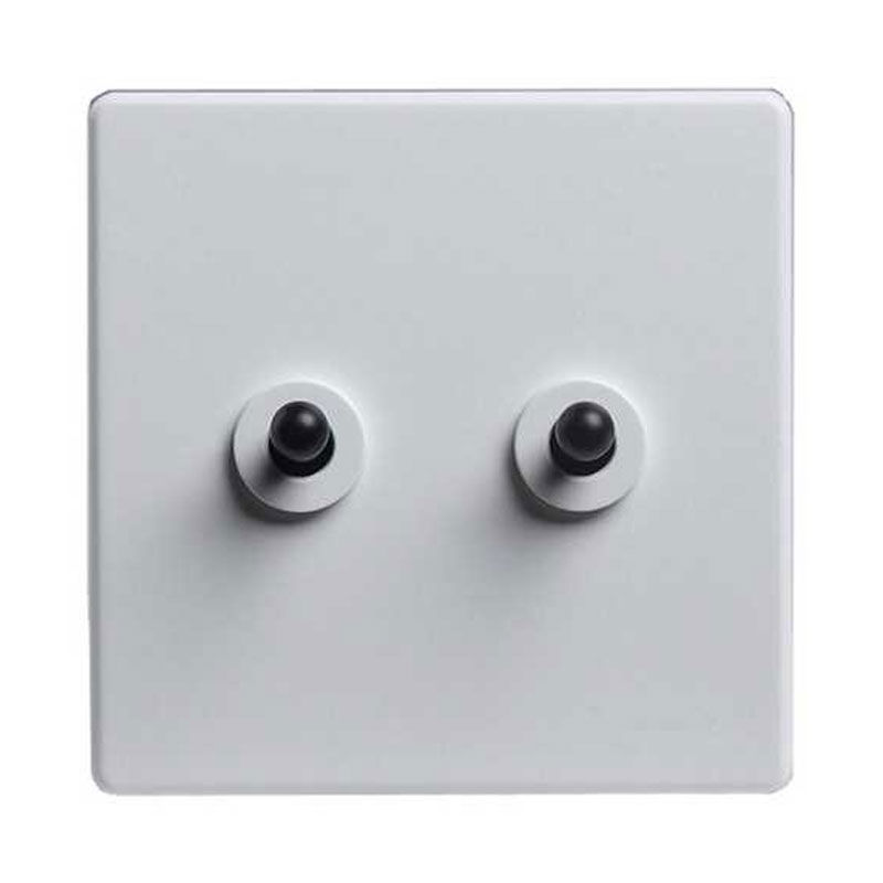 Classic White with Black Toggle, 2 Lever