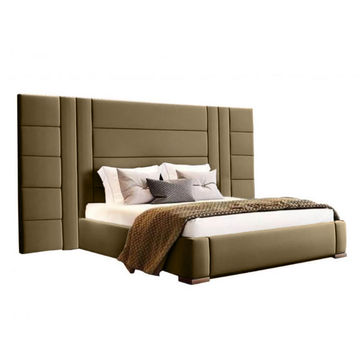 Alison Sleigh Bed-Double-Brown