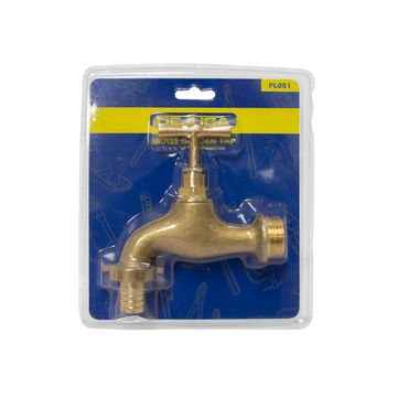 Dejuca - Garden Tap - Brass - Lp - 3/4 X 3/4 Inch - 1/2 Inch Conn.