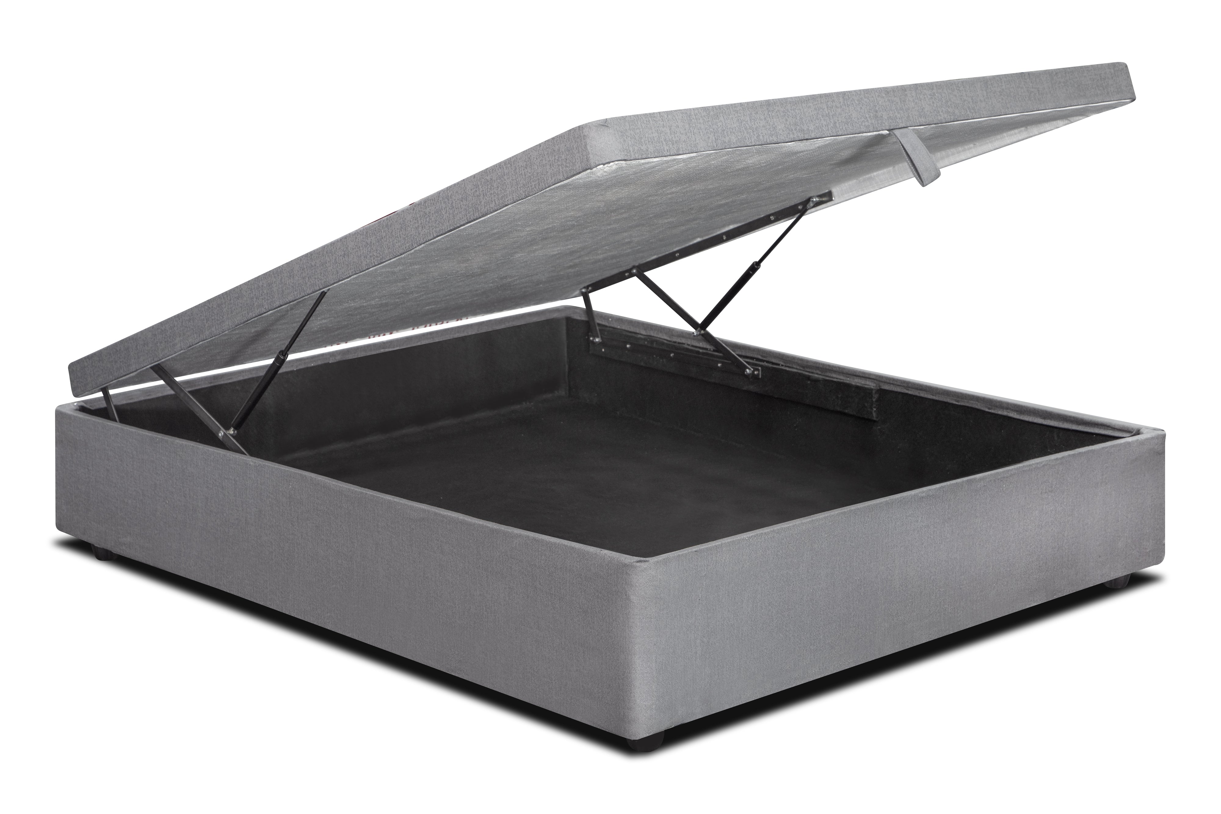 Bed Storage Base Three Quarter Extra Length In Grey