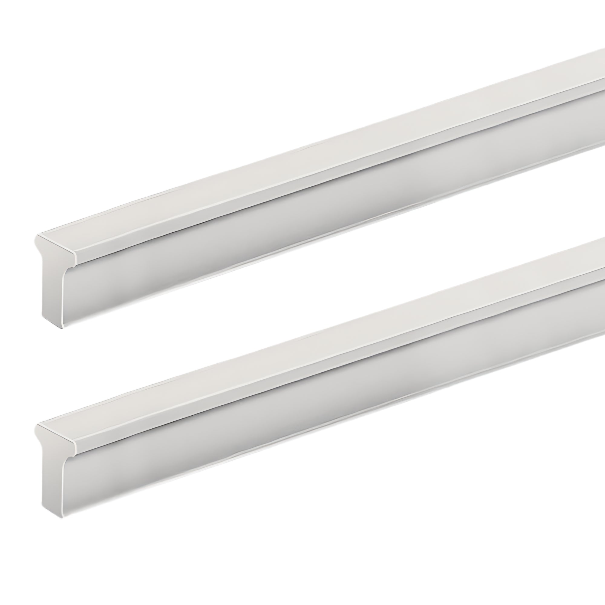 ROCO T Strip Cupboard Handle Brushed Nickel 600mm