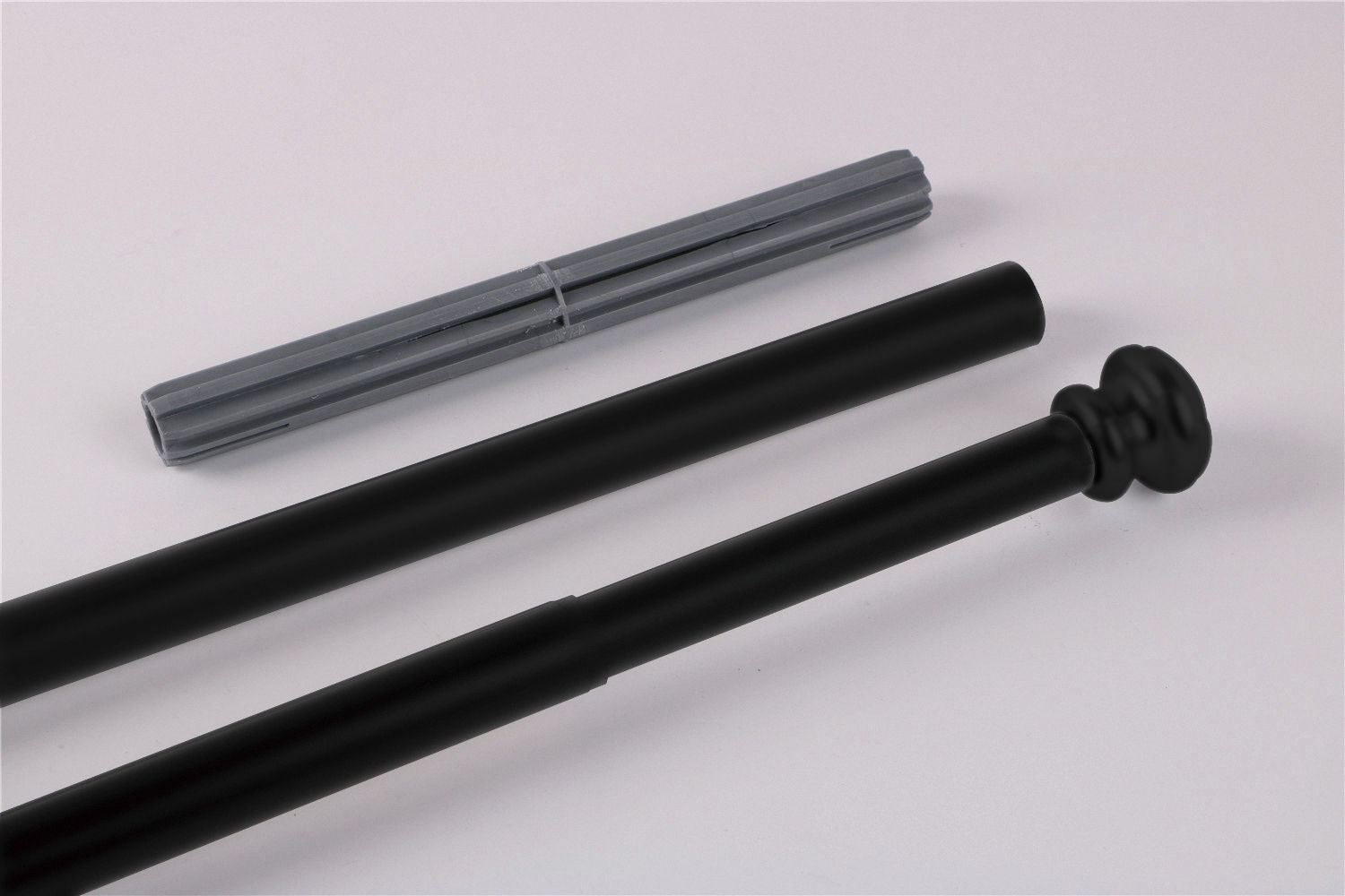 Bodie Bath - Black Shower Curtain Rod Large (105 - 240cm)