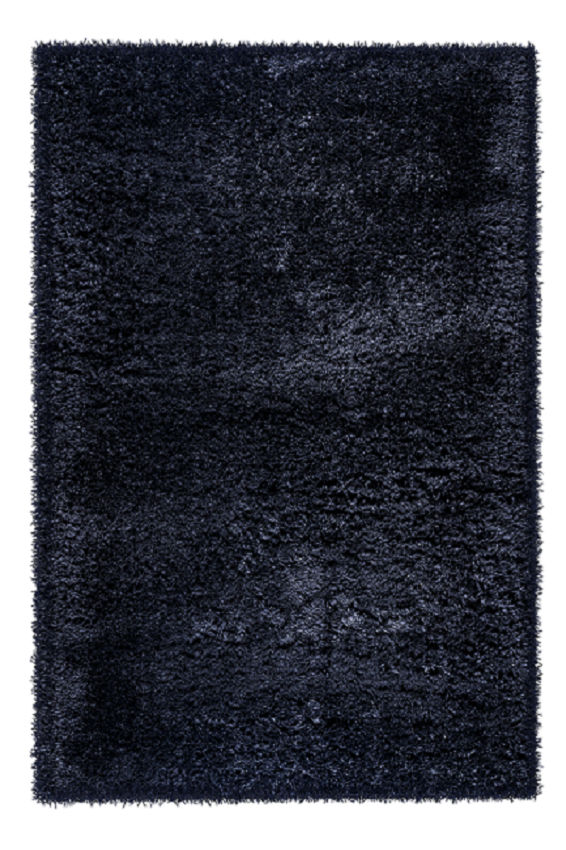 Black Polyester Shaggy rug 160 x 230