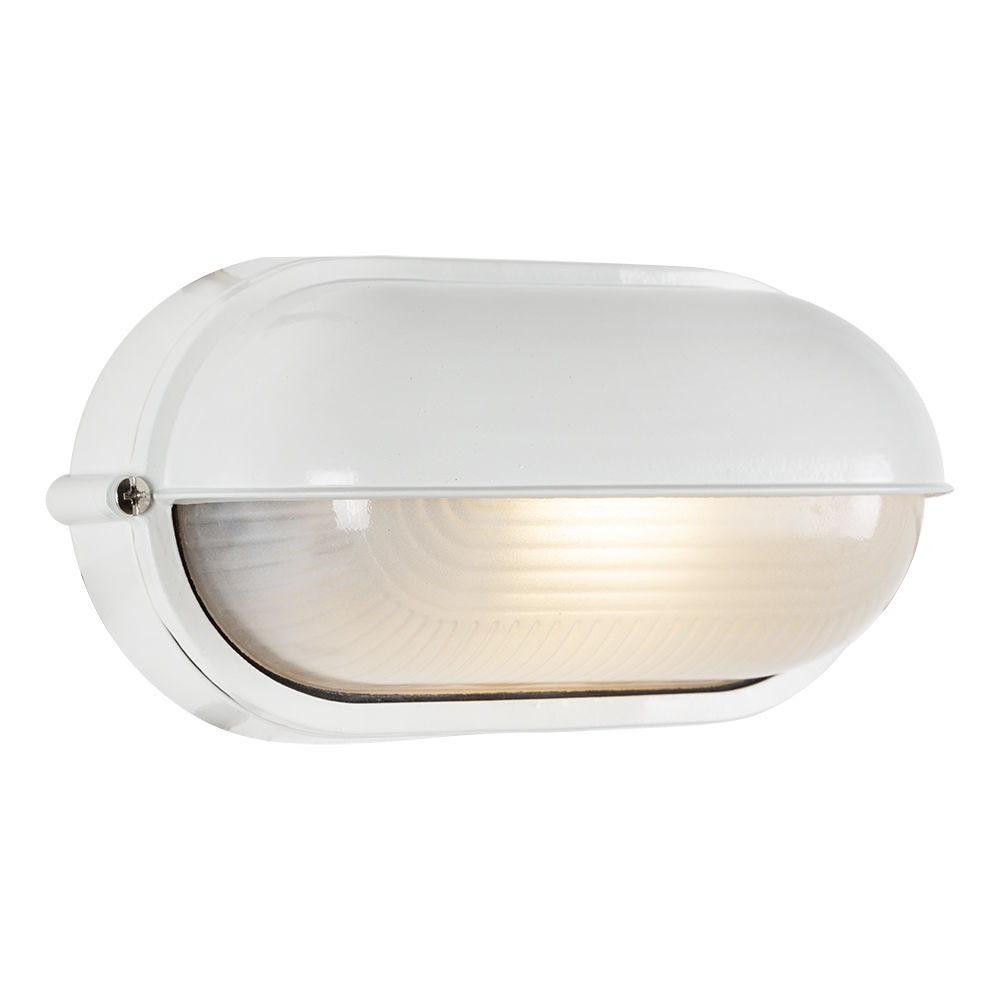 Eurolux - Oval - Small - Eyelid - Bulkhead - 210mm - White