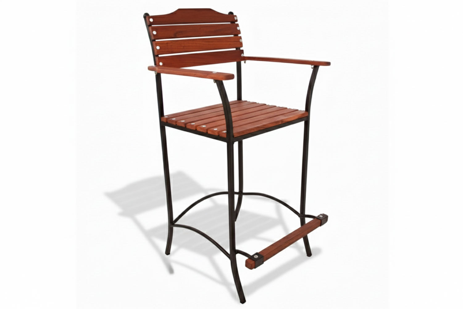 Zambezi Teak Bar Chair (Charcoal Cushion)