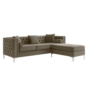 Oxford Corner Reversible Sectional Couch -Brown