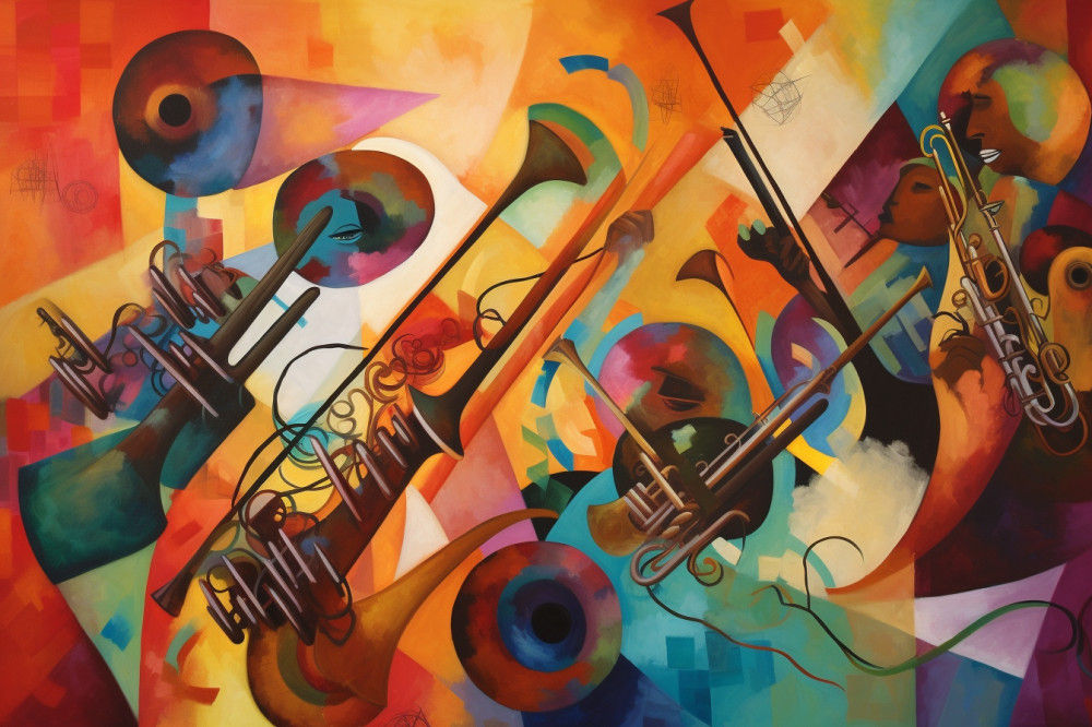 Canvas Wall Art - Instruments Unity By Chromatic Harmony Acrylic  - A1665 - [120 x 80 cm]