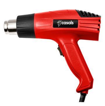 Casals Heat Gun With 4 Piece Nozzles Plastic Red
