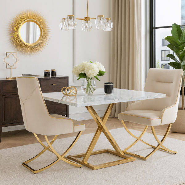 Mia Dinning Chair Cream