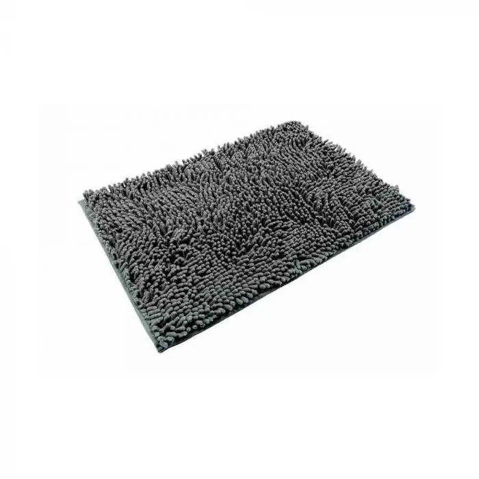 Woodly Bath Mat, Dark Grey, 800mm x 500mm