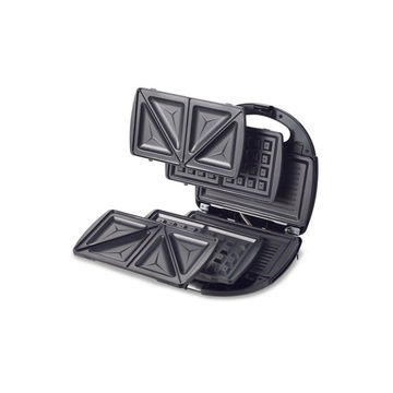KENWOOD SMM01.A0BK Accent Collection 3-in-1 Sandwhich Maker