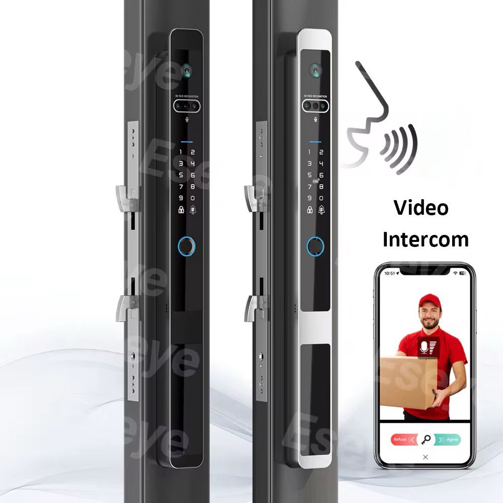 Smart Lock Smart Door Lock With Camera Keyless Entry Door Lock, Digital Electronic WiFi Code Door Lock Keypad, Home Smart Locks, Auto Lock for Home Office and Airbnb