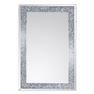 Crystal Diamond Crush Bezel Wall Mounted Mirror 120cm x 80cm Size