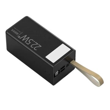 50000mah Fast Charge Powerbank with LED Light - Black