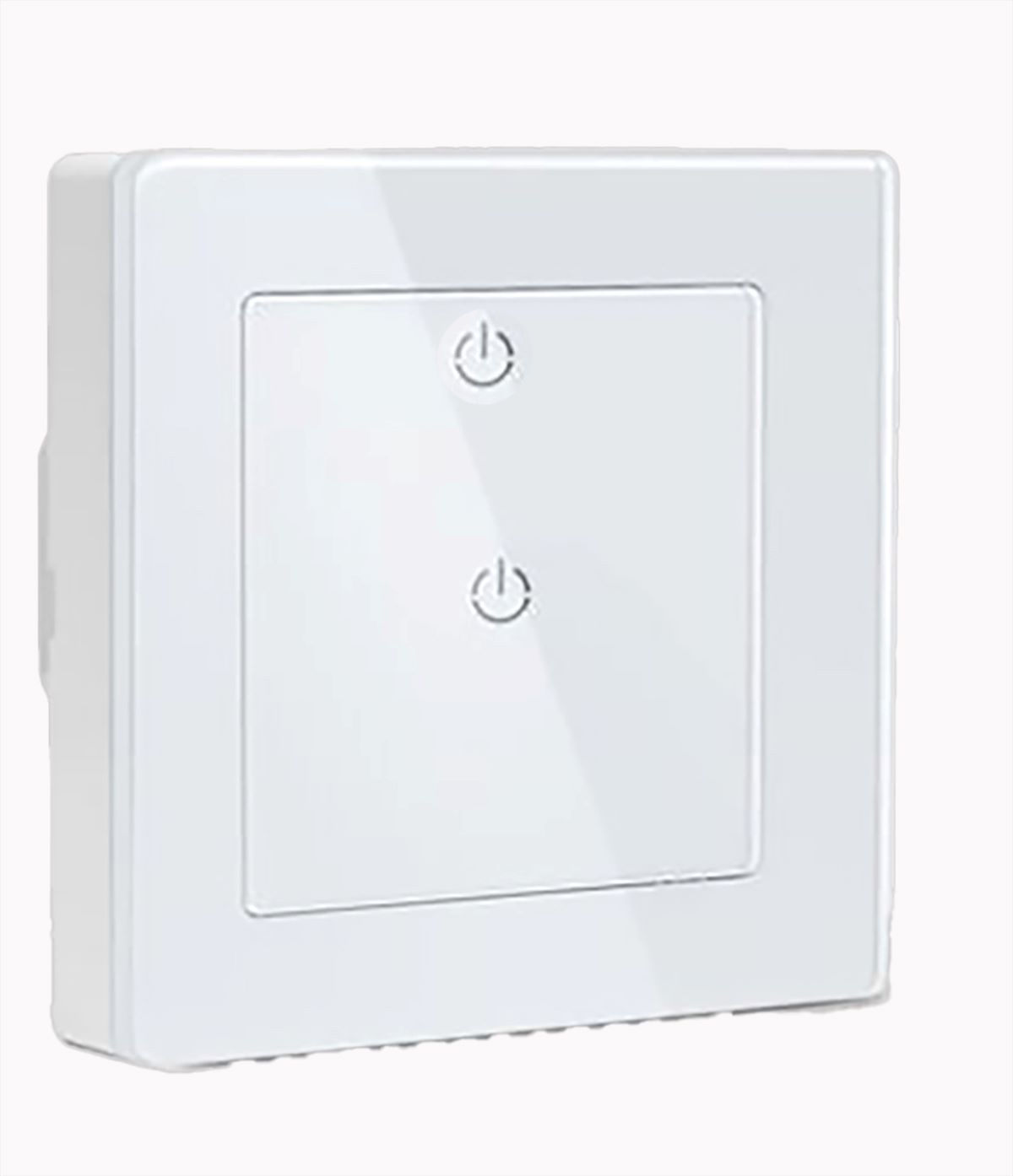 2 Lever Light Switch Smart Light Switch for Alexa and Smartphone Tempered Glass Touch Screen Switch Timing function