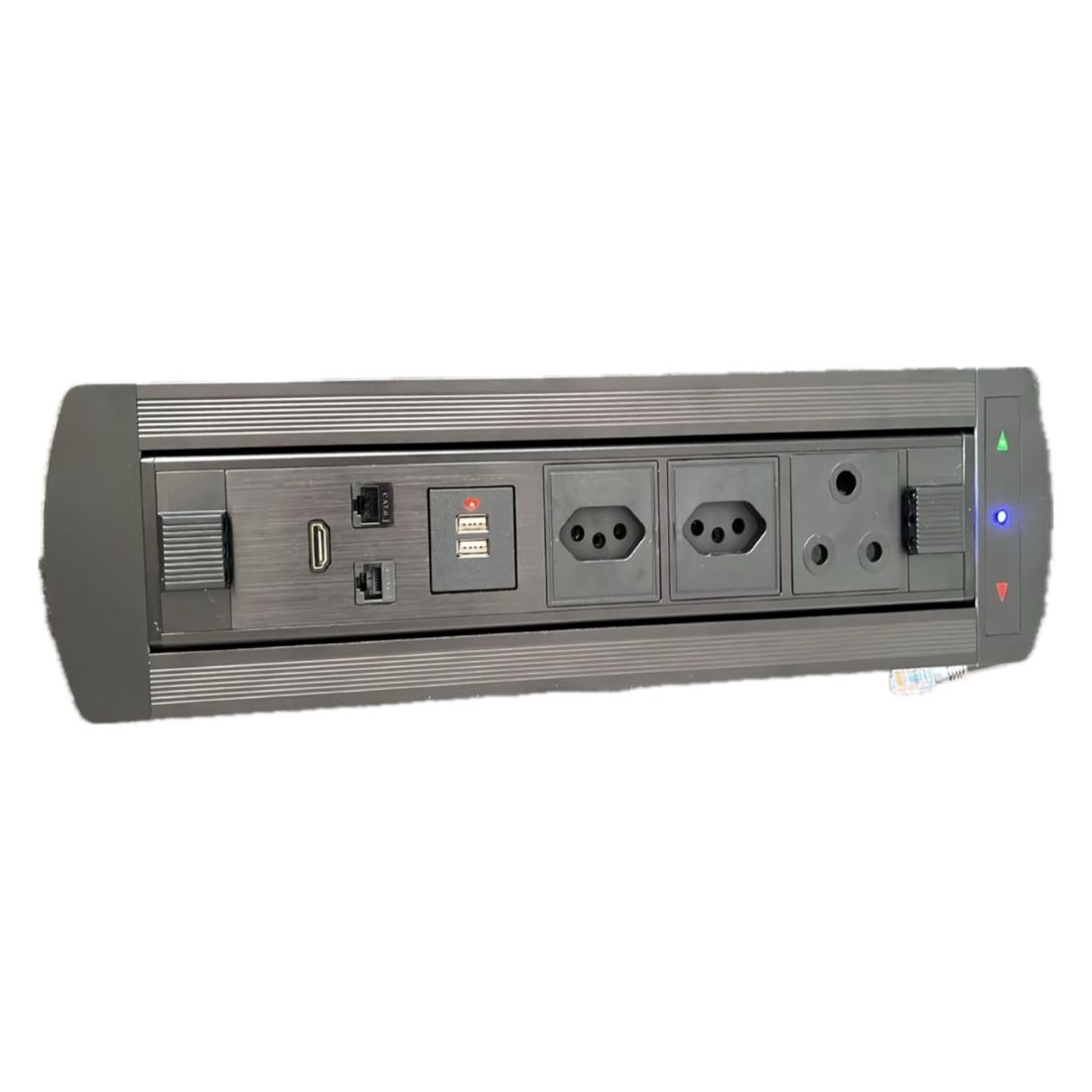 Desktop Power AV Pop-up Socket with Electric Rotation