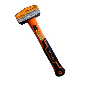 NT TOOLS 2LB Club Hammer with Rubber Grip (0.9kg)