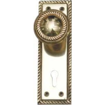 Georgian knob on back plate