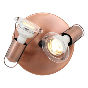 Eurolux - Mini - Spotlight - 2 Lights - Copper - 2 Pack