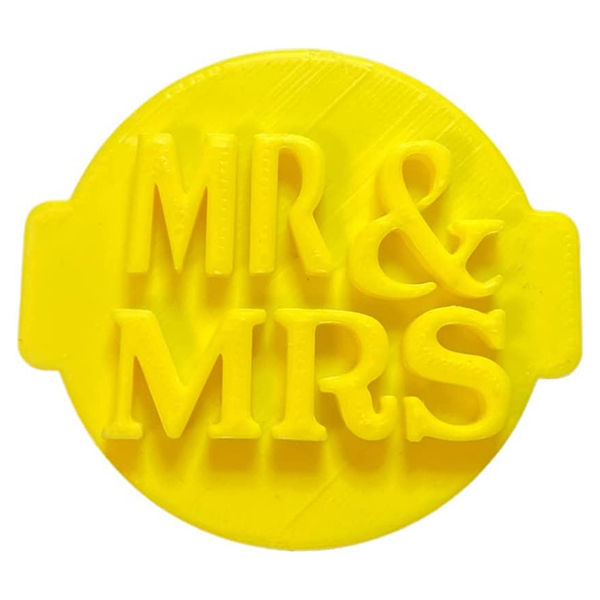 Home Hub 'Mr & Mrs' Cookie Embosser