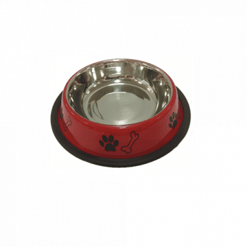 REGULAR NON SKID BOWL-COLOUR/PRINT 16oz - only available in red colour