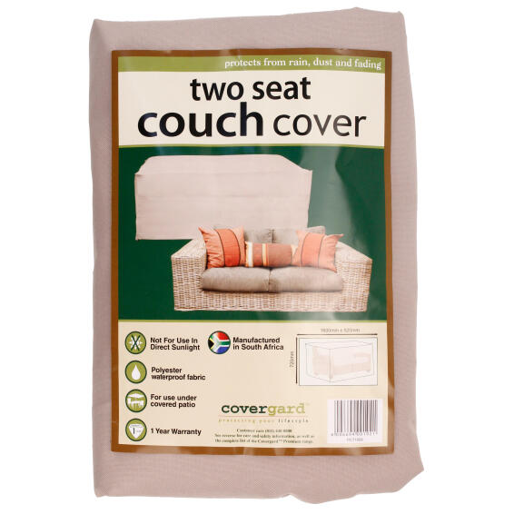 Cover Value Two Seater Couch Poly Beige COVERGARD