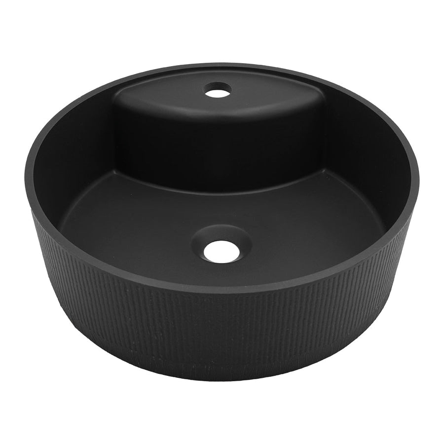 Laveo Cliff 430 Granite Composite Countertop Basin - Black