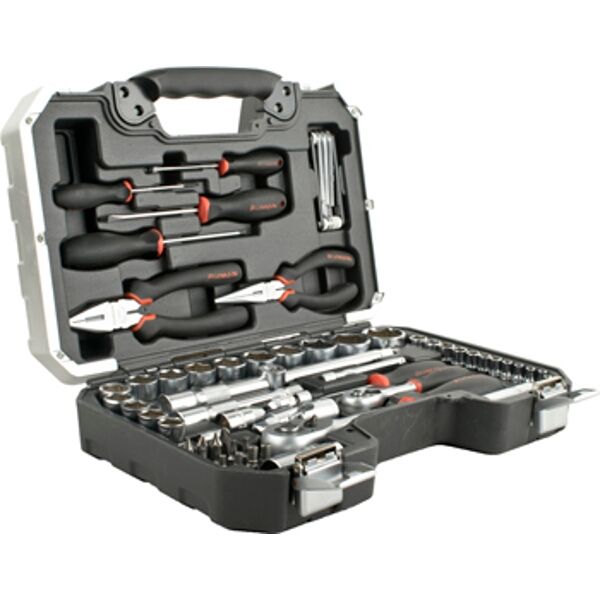 Fixman 65 Piece 1/4" & 1/2" Drive Socket Tool Set LEROY MERLIN South