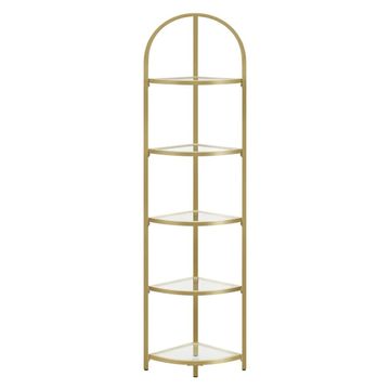 Bragg Tromso 5-Tier Corner Display Shelf, Gold