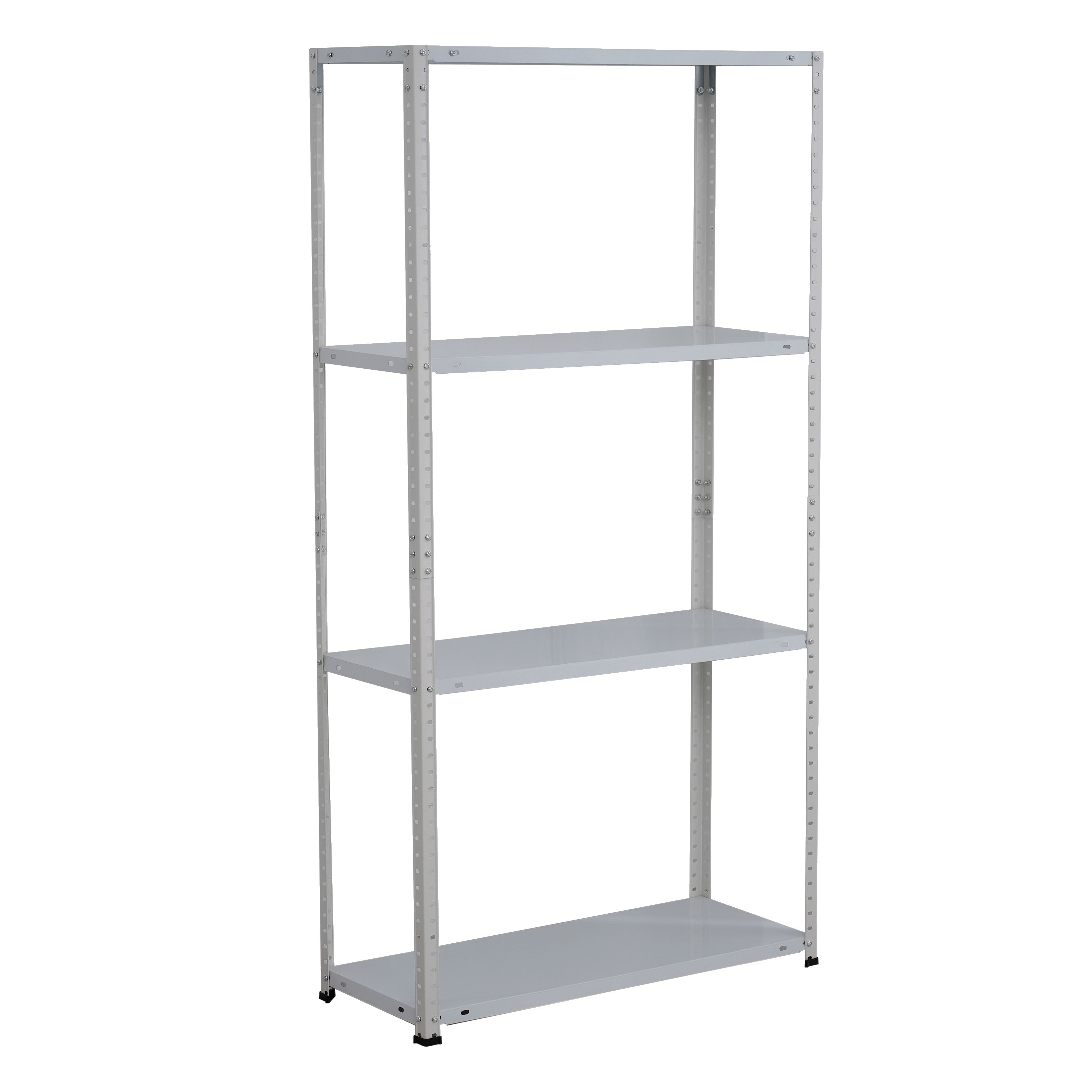 Infinity Homeware - 4 Tier Steel Shelving - 75 x 30 x 143 cm - Painted - White
