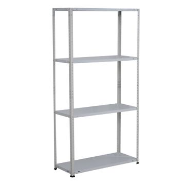 Infinity Homeware - 4 Tier Steel Shelving - 75 x 30 x 143 cm - Painted - White