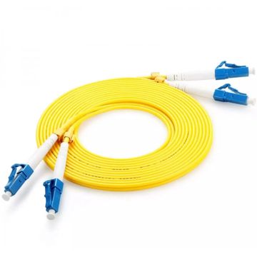 50m Dual Cable Duplex Single Mode UPC LC-LC Fiber Cable Patch Lead
