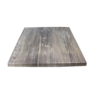 Vividitto - Werzalit Square Cafe Table Top 60cm - Old Pine