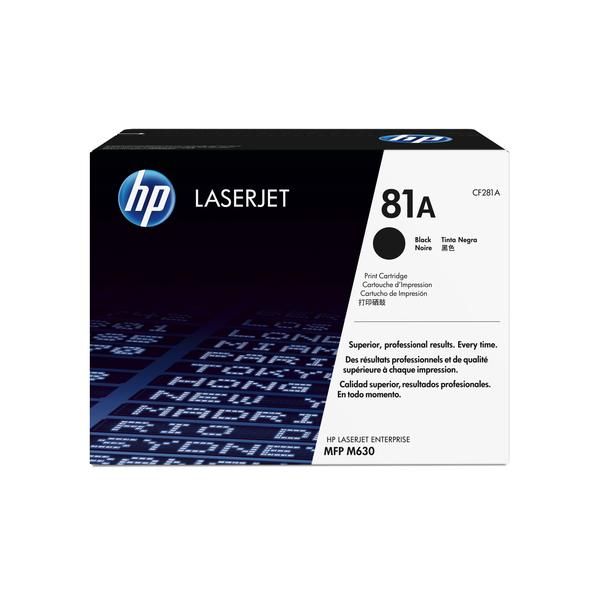 Hp # 81A Laserjet M630 604 605 Black Print Cartridge.