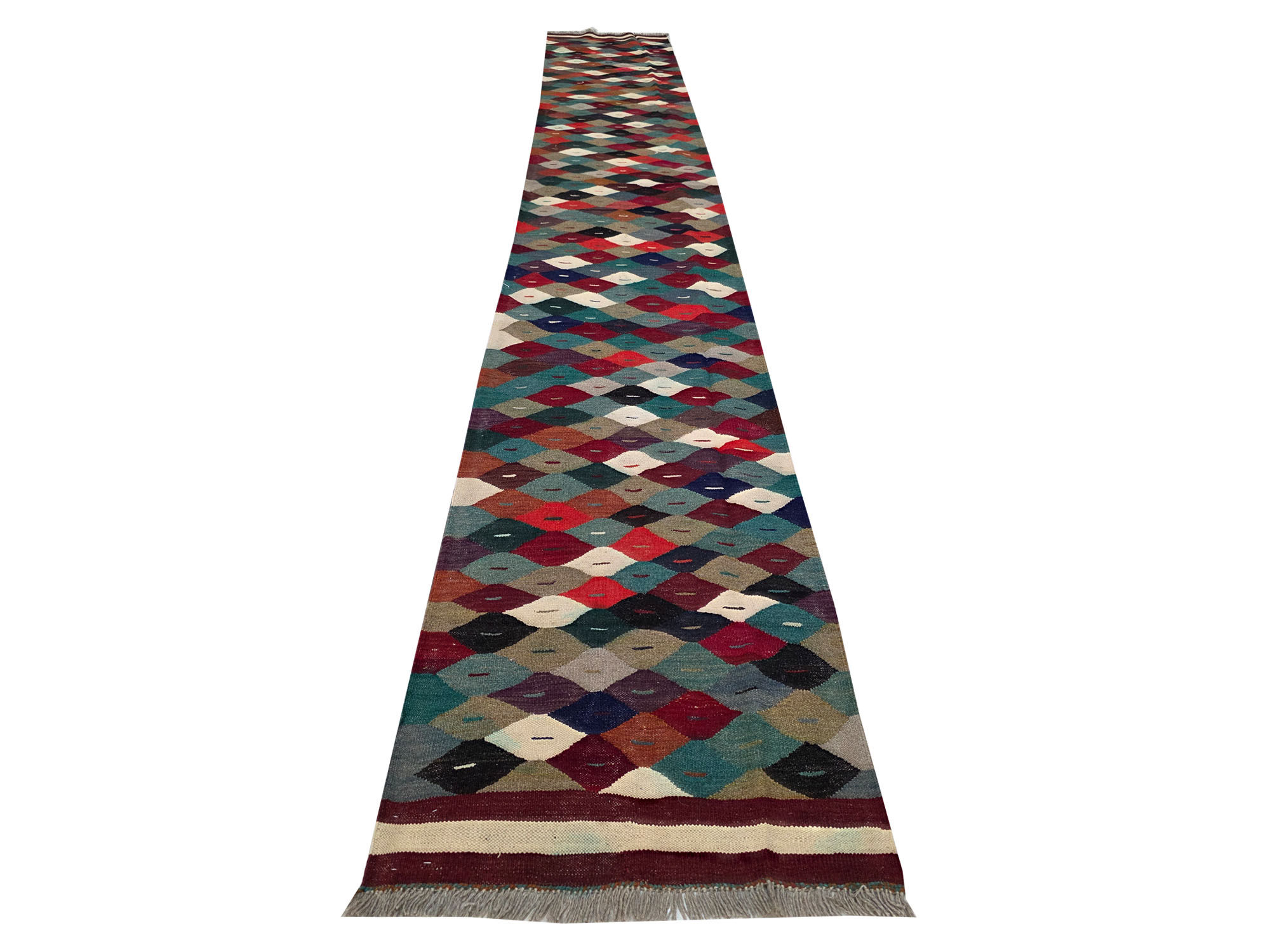 Fine Afghan Sumak Kilim runner 485 x 78 cm