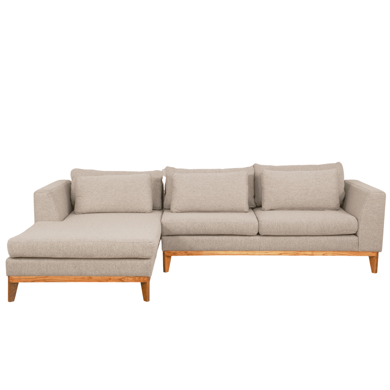 Modena Fabric Chaise Sectional Couch - LHF