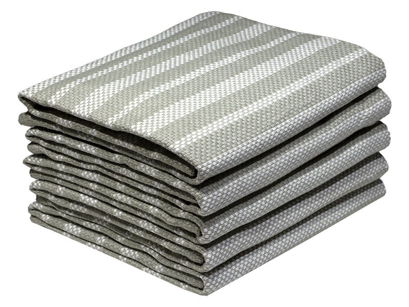 Multipurpose, Easy Fit, Absorbent Kitchen Towel - Design 2345 - 042x072cms - (05 Pc Pack) - Stripes - High-Rise