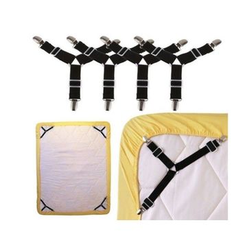 Triangle Elastic Bed Sheet Clips 4 Pcs