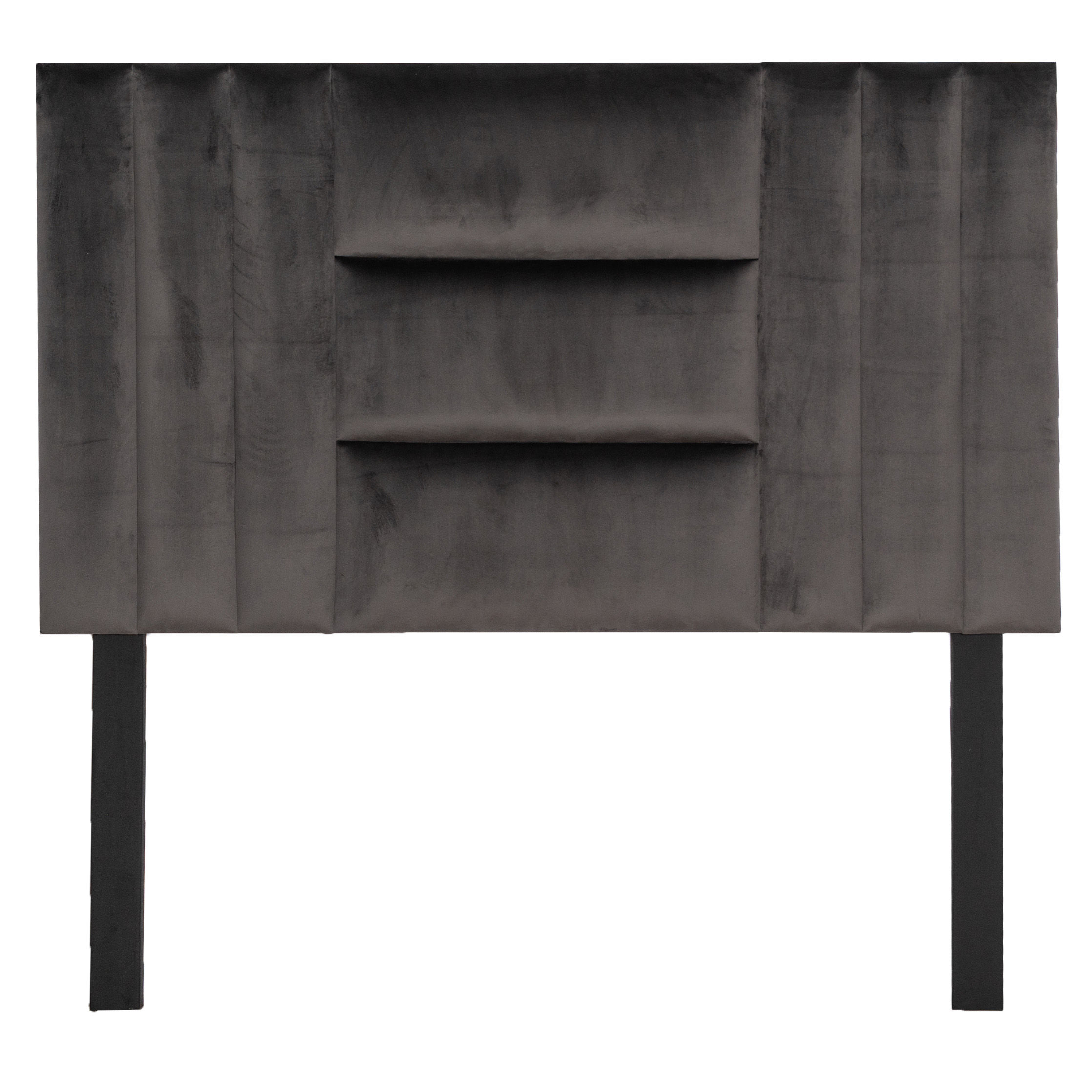 Luna Headboard - Dark Grey Velvet - King