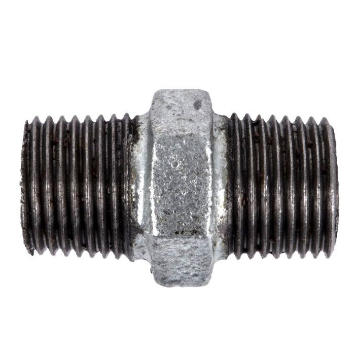 Galvanised Hex Nipple - 32mm (5 Piece Pack)